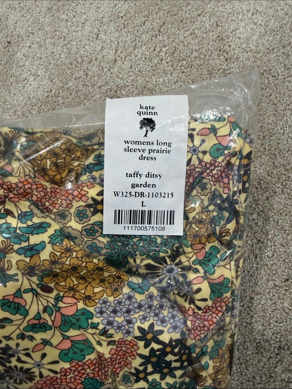kate quinn Taffy Ditsy Prairie Dress long Sleeve